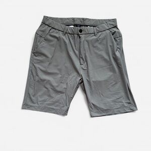 Men's Charcoal Flat Front Shorts